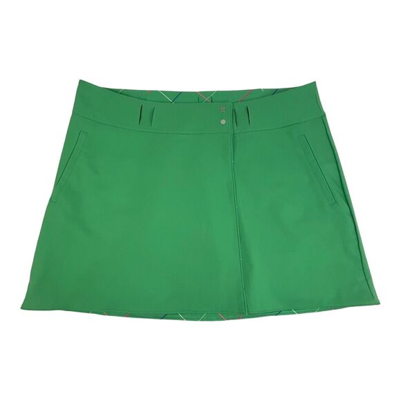 Nike Golf Skirt Short Combo Womens Size 14 Dri-Fit Tour Performance Green/Violet - Picture 15 of 16